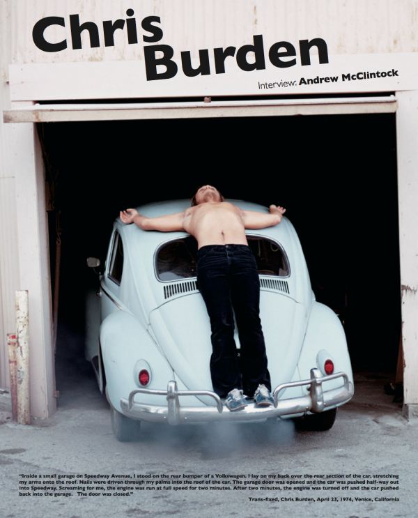 analysis on chris burdens shoot Los angeles–based conceptual artist chris burden is well-known for his performance art pieces of the 1970s, including shoot (1971), a response to the vietnam war in which he had a friend shoot him in the arm with a 22-caliber rifle. analysis on chris burdens shoot Los angeles–based conceptual artist chris burden is well-known for his performance art pieces of the 1970s, including shoot (1971), a response to the vietnam war in which he had a friend shoot him in the arm with a 22-caliber rifle.