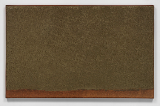 Ha Chonghyun, Conjunction 79-101, 1979. Oil on canvas, 32.12 x 51.18 inches. Courtesy of Blum & Poe.