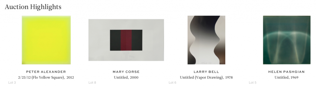 Auction highlights for the Paddle8 June Post-War & Contemporary Auction. Courtesy of Paddle8.
