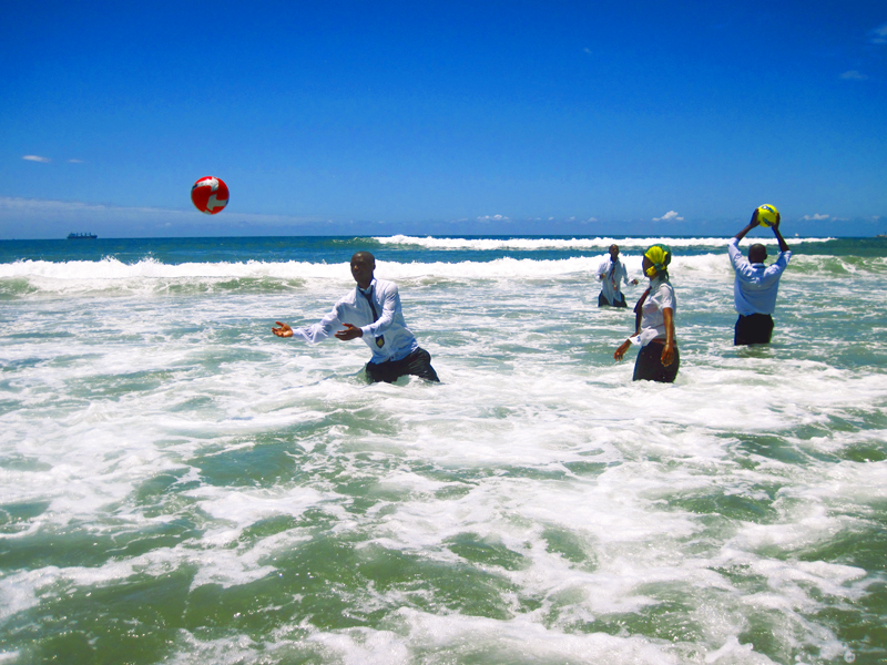 Kim Anno. “Ball in Play,” 2013. Medium format photograph 28x42”. From: Water City: Durban, shot in South Africa. Courtesy the artist. 