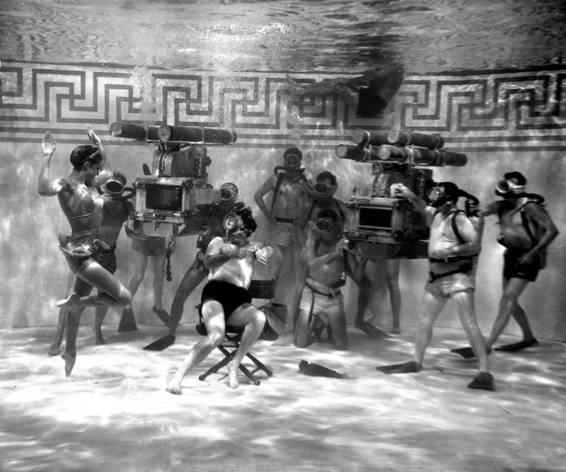 Esther Williams during the filming of Jupiter’s Darling, 1955